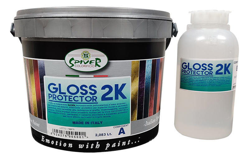 Gloss Protector and Sealer Kit - Bi-Component Sealer For Plasters, Microcement Showers & Floors