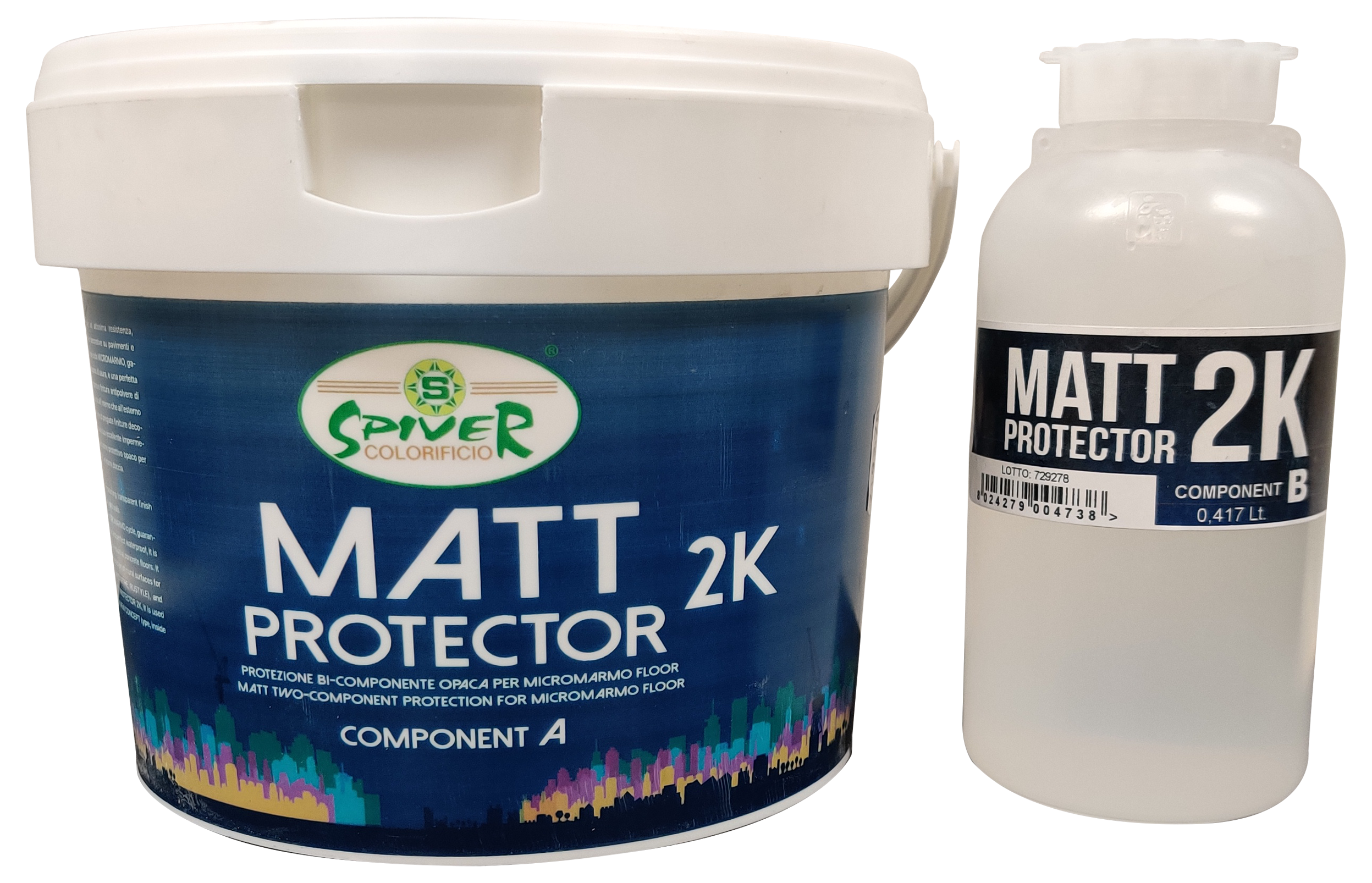 Matt Protector and Sealer Kit - Bi-Component Sealer For Plasters, Microcement Showers & Floors