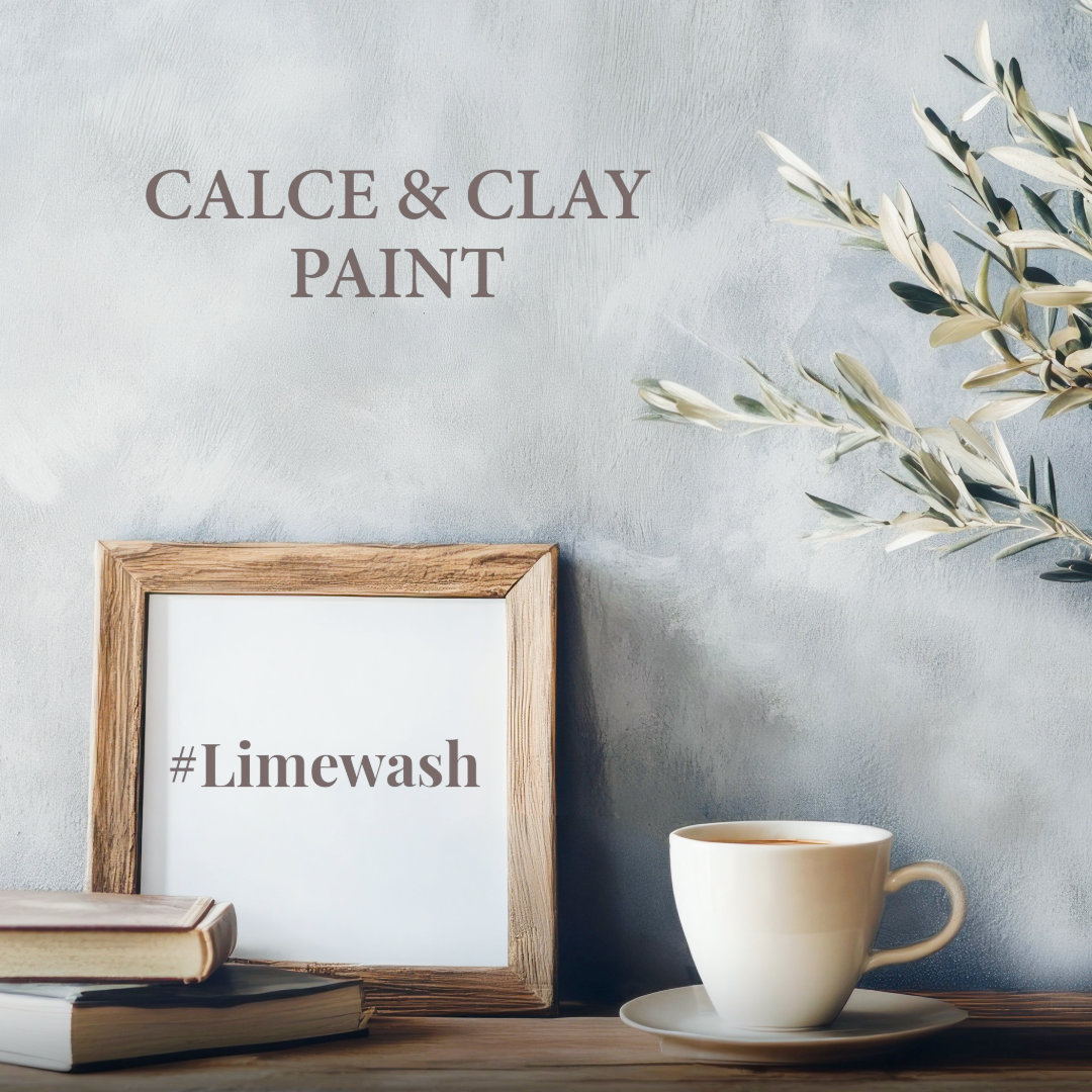 Cloudy limewash finish on wall