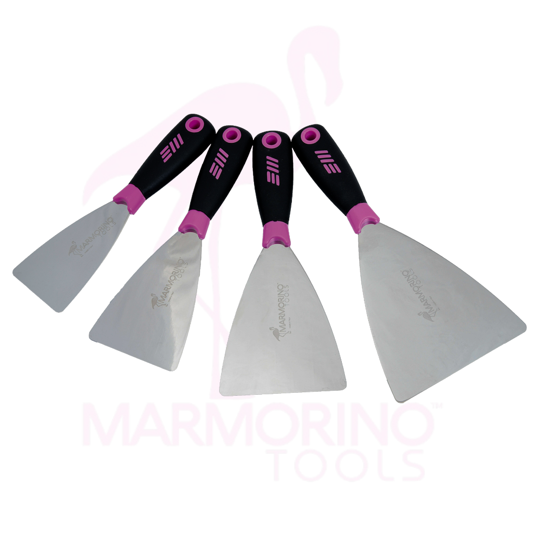 Spatula for Venetian Plaster with round edge and triangular profile